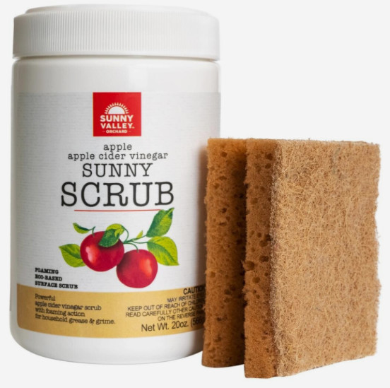 #Sunny Valley Orchard—Sunny Scrub Scouring Powder—Apple Cider Vinegar (20 oz)