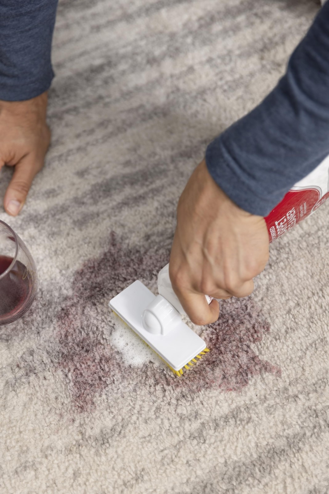 Carpet Cleaner with Brush | OxyPowered Foam for Spot Stain Removal | 13.5 Fl Oz