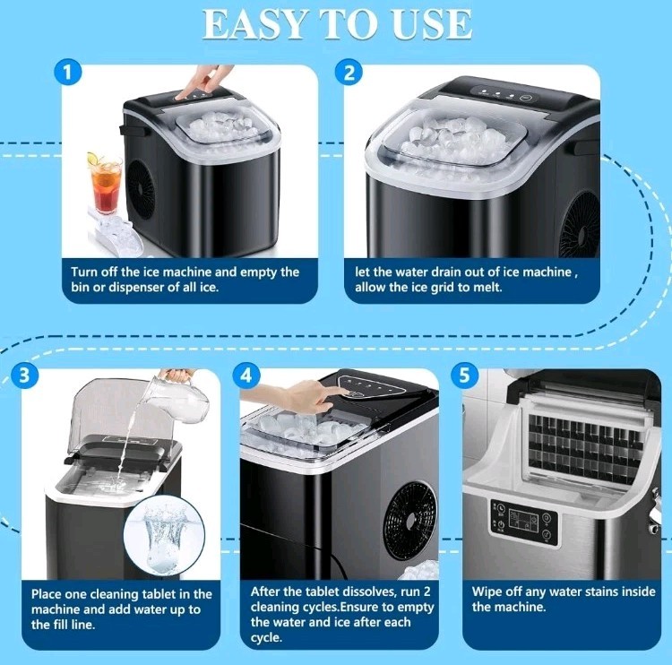 Ice Machine Cleaner Descaler Gentle Household Cleaner Ice Maker 36 TABLETS NEW!