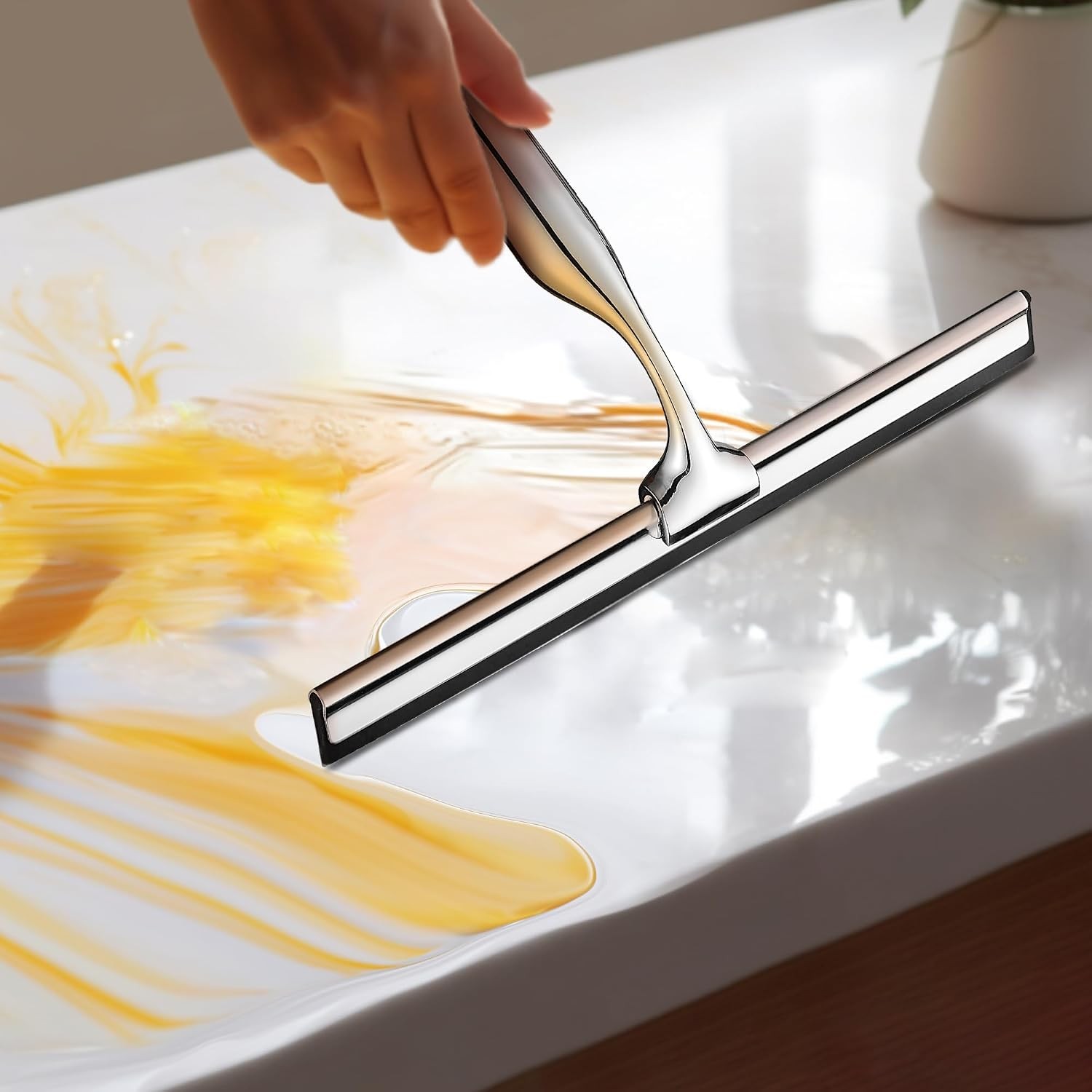 10″ Squeegee for Shower Glass Door All-Purpose Shower Squeegee for Glass Doors
