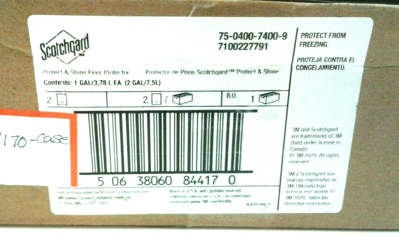 Scotchgard 75-0400-7400-9 Protect & Shine Floor Protector, Pk 2 (Each Bag 1 Gal)