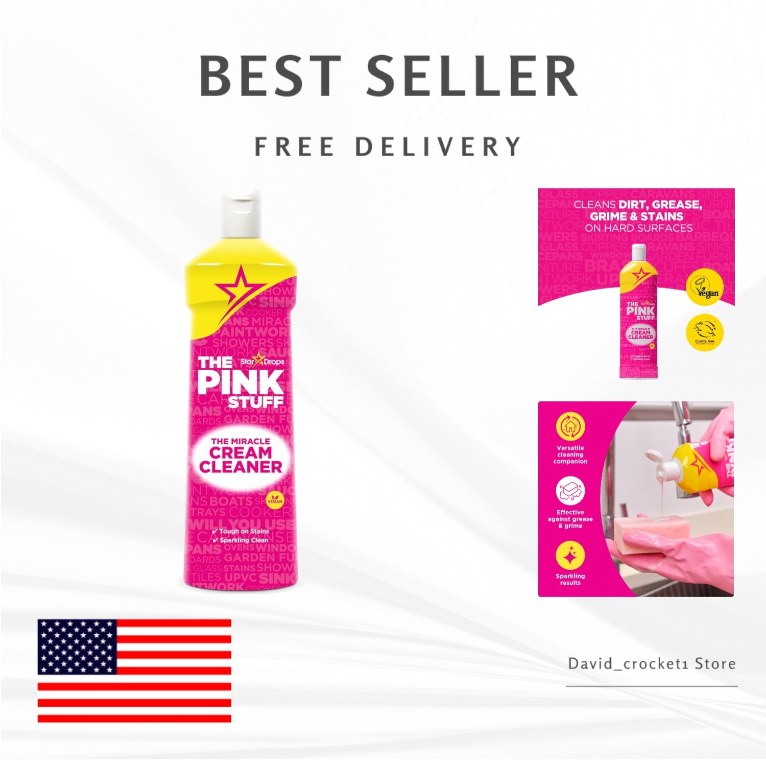 500ml Miracle Cleaner for Stainless Steel & Hard Surfaces – Lemon Fresh