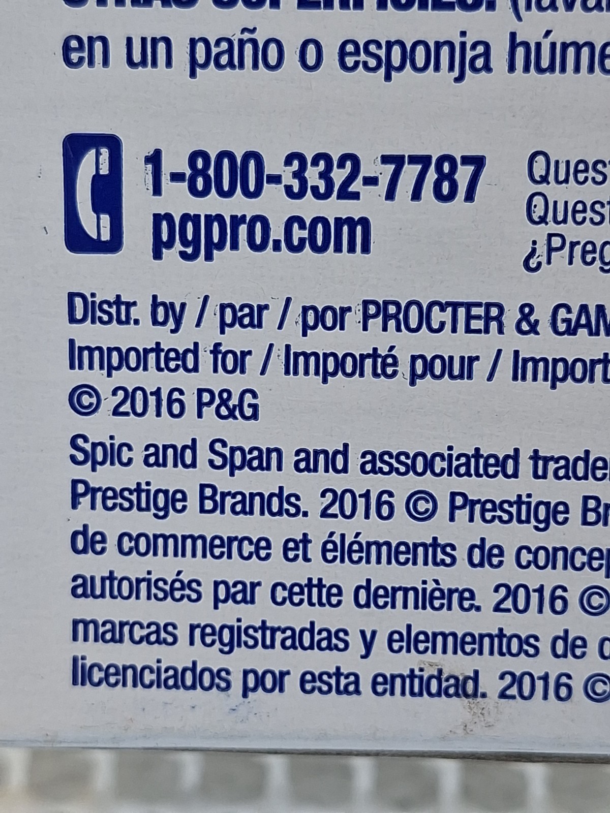 Spic and Span Box All-Purpose Cleaner Powder Concentrate 27oz. P&G Professional