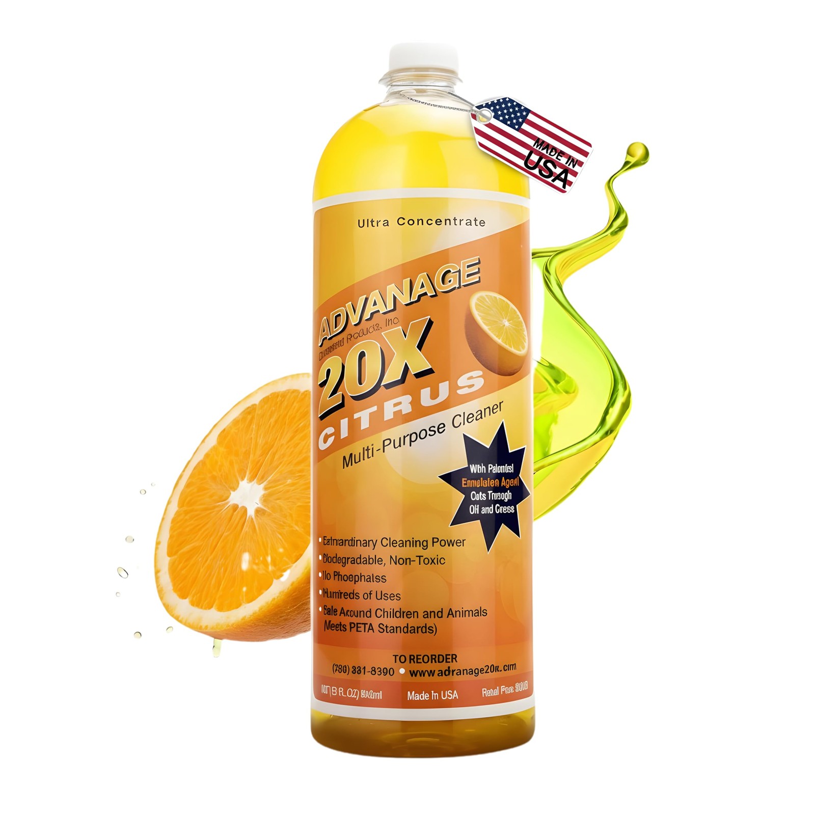 Advanage 20X All Purpose Cleaner Concentrate – The Wonder Cleaner 32 fl oz Ci…