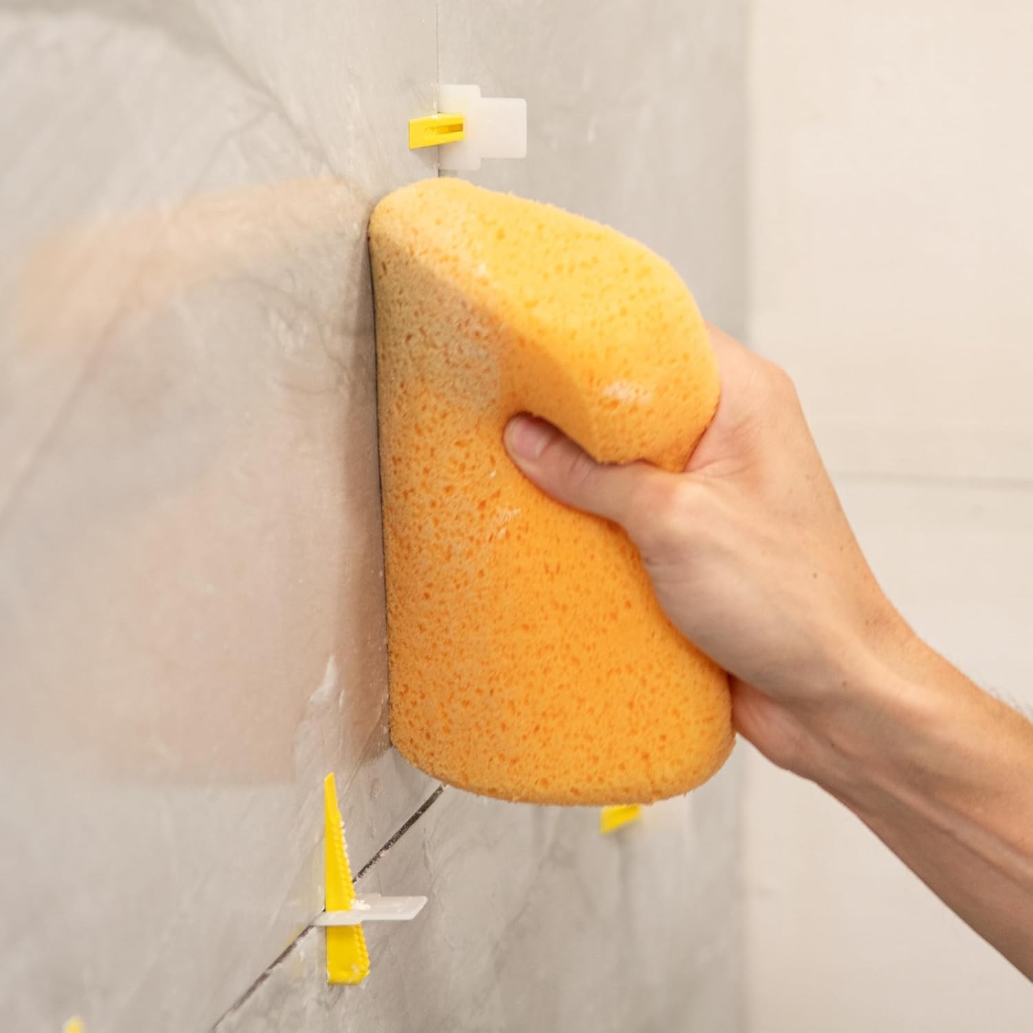 Grout Cleaning Sponge XL QEP Yellow 6 Count 7.5×5.5