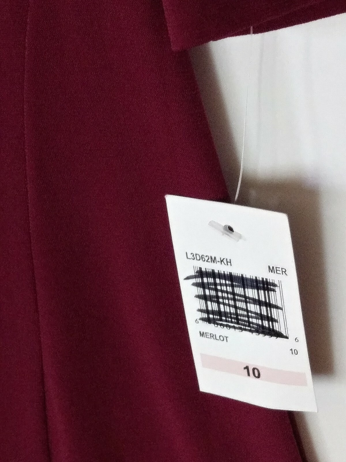 SUITE 7 FLARE & FIT STRETCH DRESS COLOR MERLOT WINE SIZE 10 NWT STYLE #L3D62M-KH