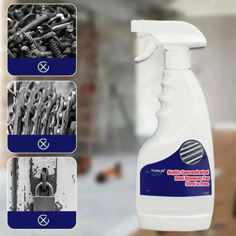 New Heavy Duty Rust Removal for Metal,Multipurpose Rust Remover Spray,Stainless