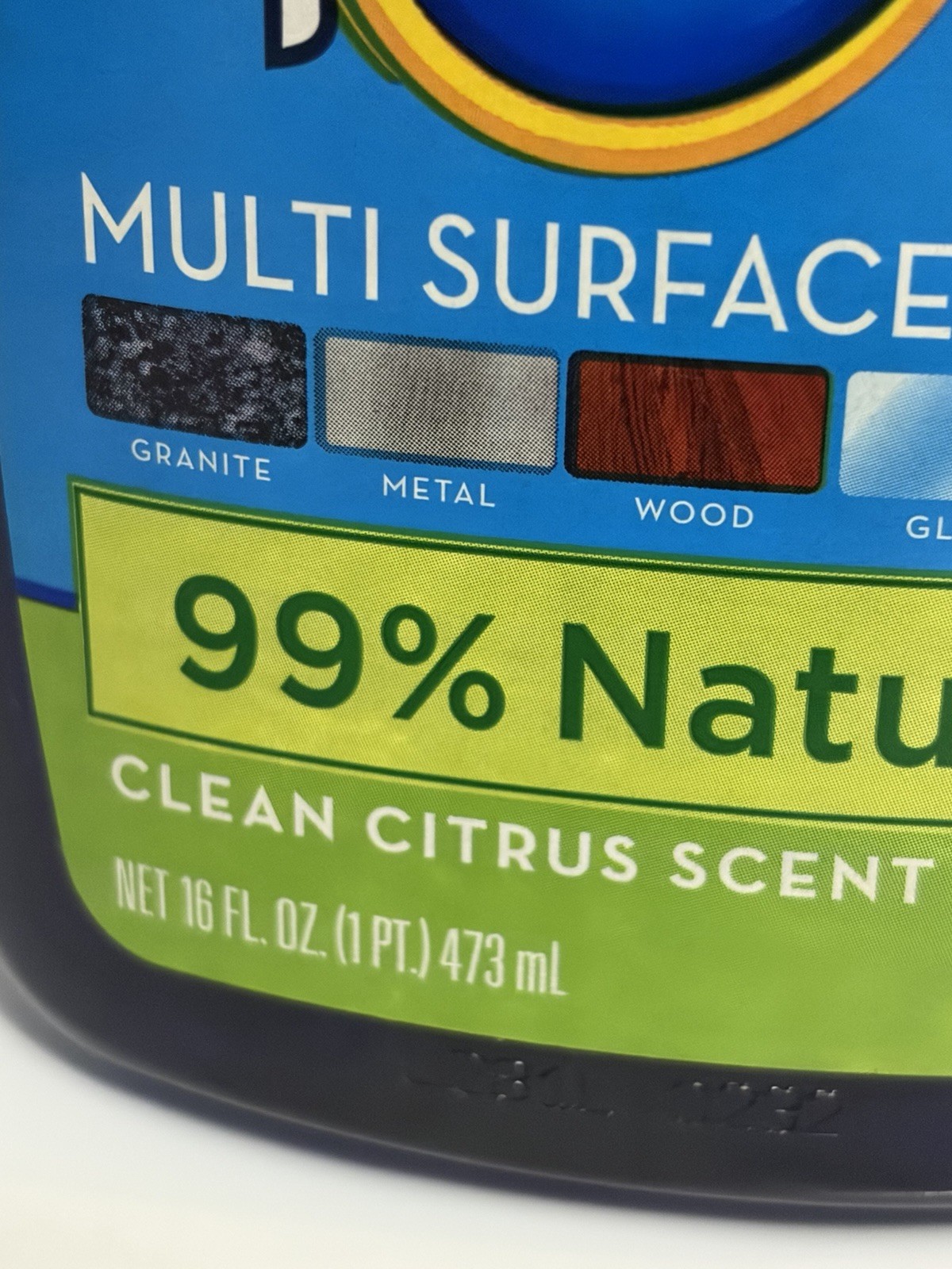 2x Pledge Multi-Surface Everyday Natural Cleaner 16 oz Spray & 25 Wipes Citrus