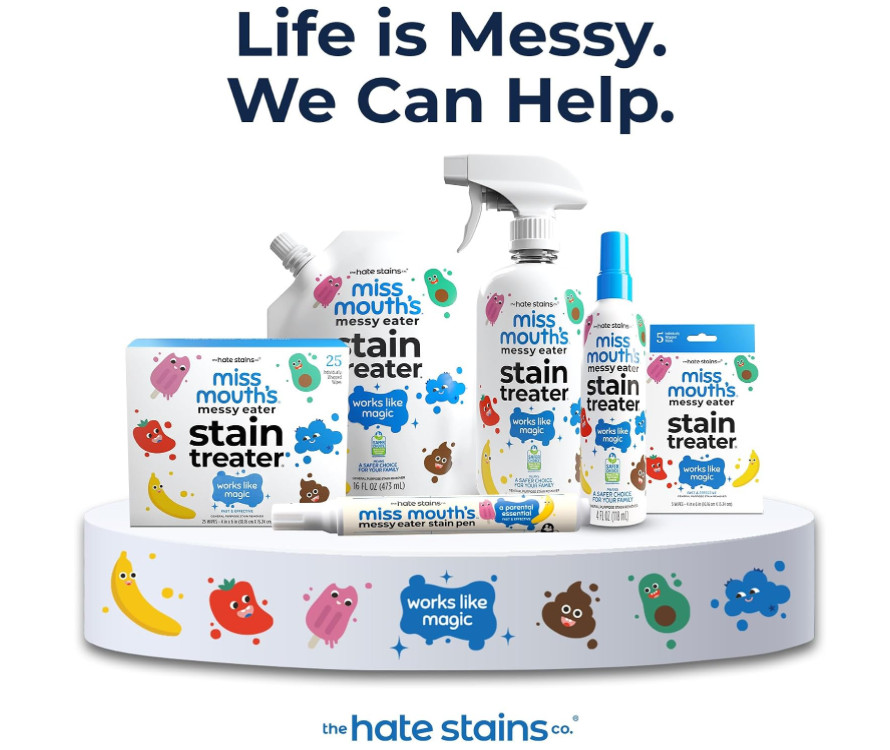 Miss Mouth’s Messy Eater Stain Treater Spray – 4oz – 3 Pack Stain Remover SEALED