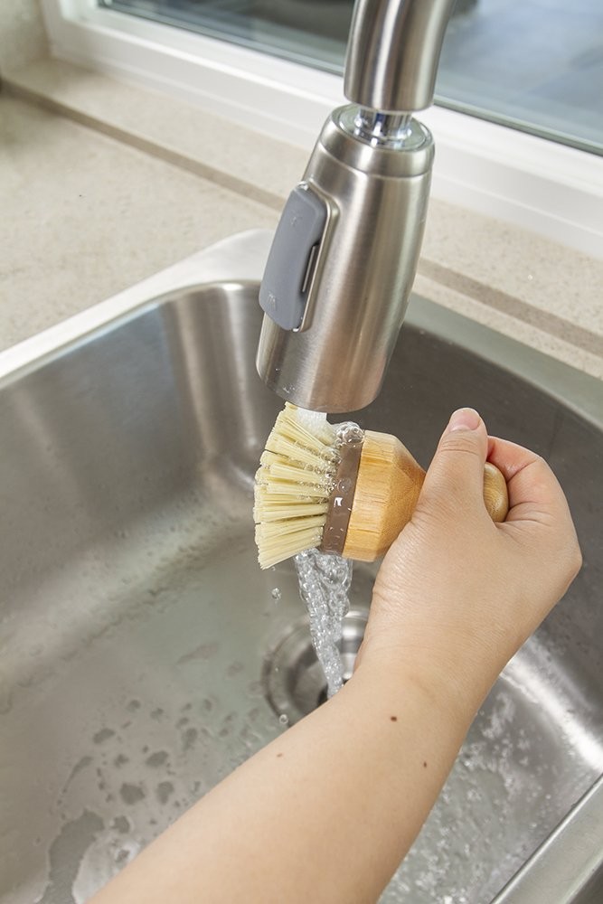 Naturals Mini Scrub Brush, Made of Sustainable and Recycled Plastic, Scrub Po…