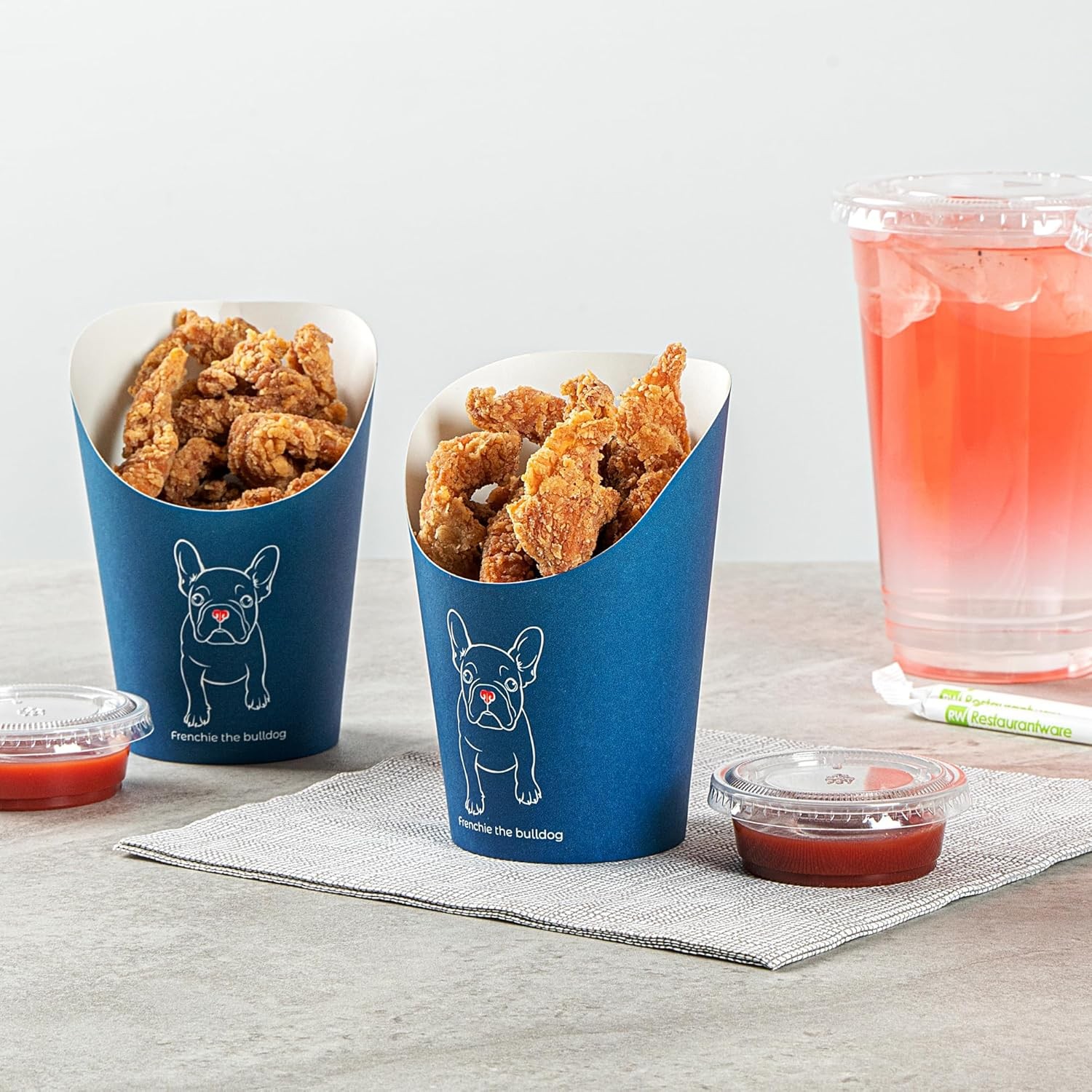 Restaurantware Bio Tek 12 Ounce French Fry Containers 100 Disposable Charcuter