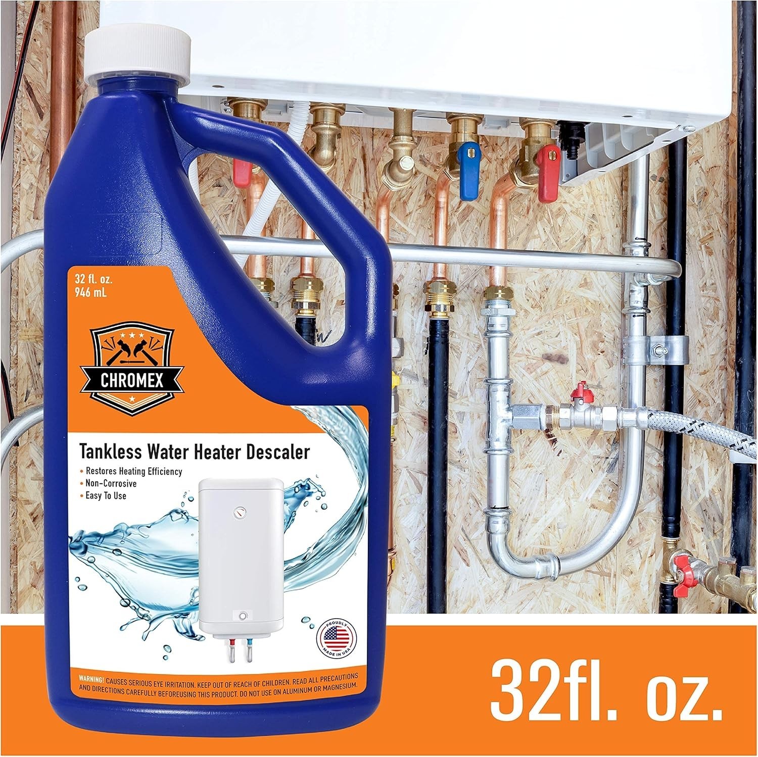 Tankless Water Heater Descaling Solution | Highly Effective Descaler – 6 Quart