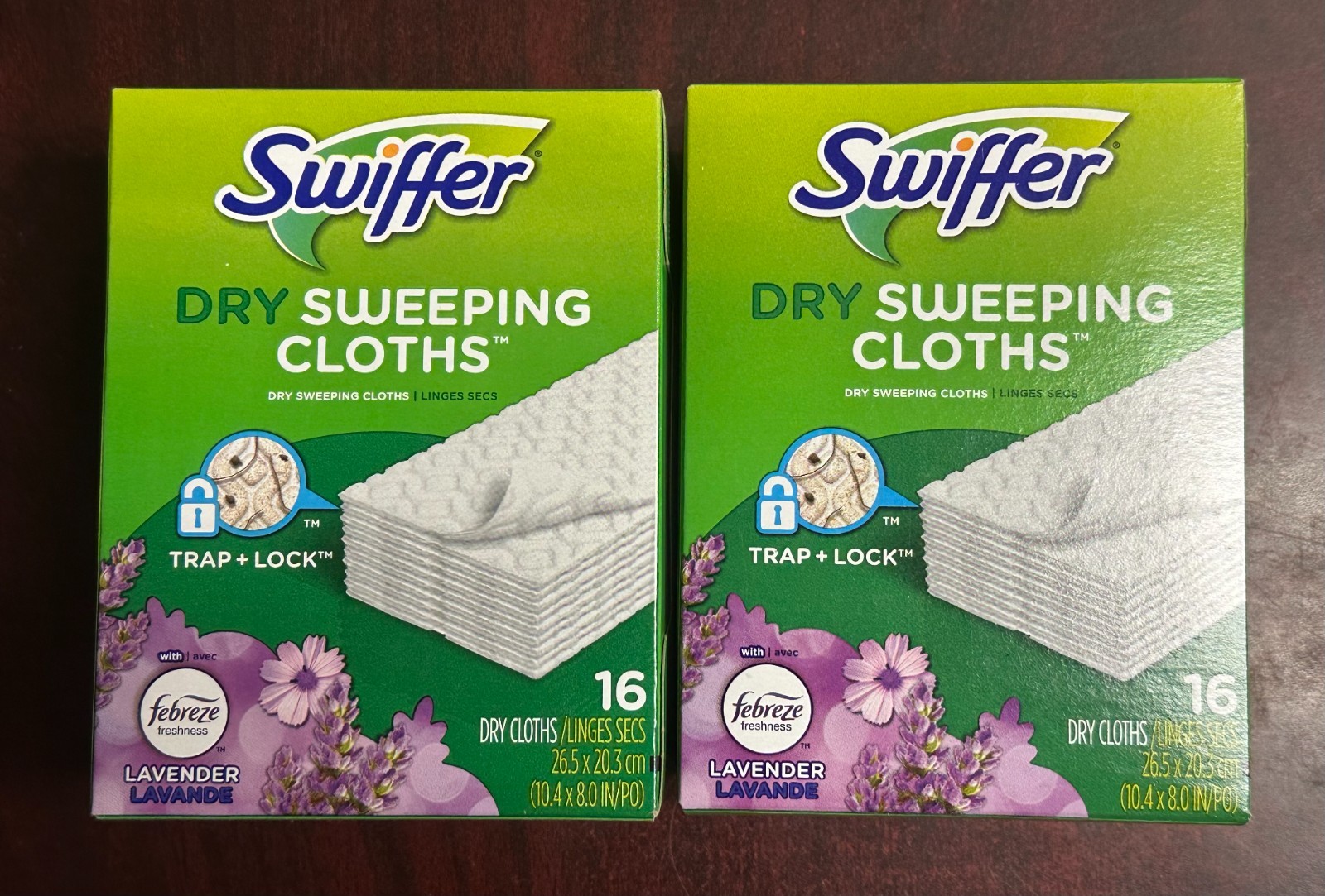 (32-Pk) Swiffer Sweeper Dry Sweeping Pad Floor Mopping Cleaning Refills LAVENDER
