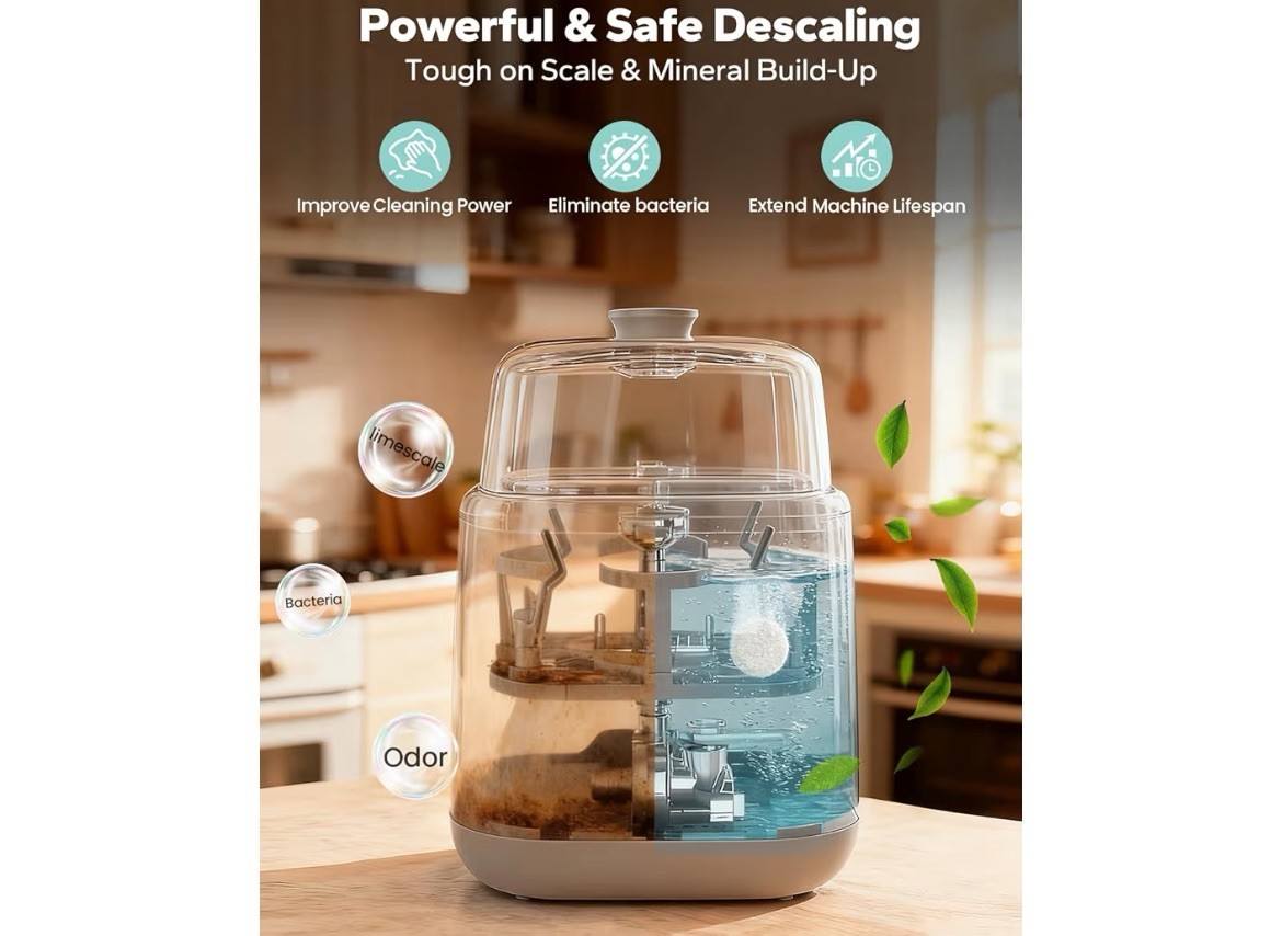 Mamouris Descaling Tablets 20 Ct Baby Safe Fragrance-Free for Appliances