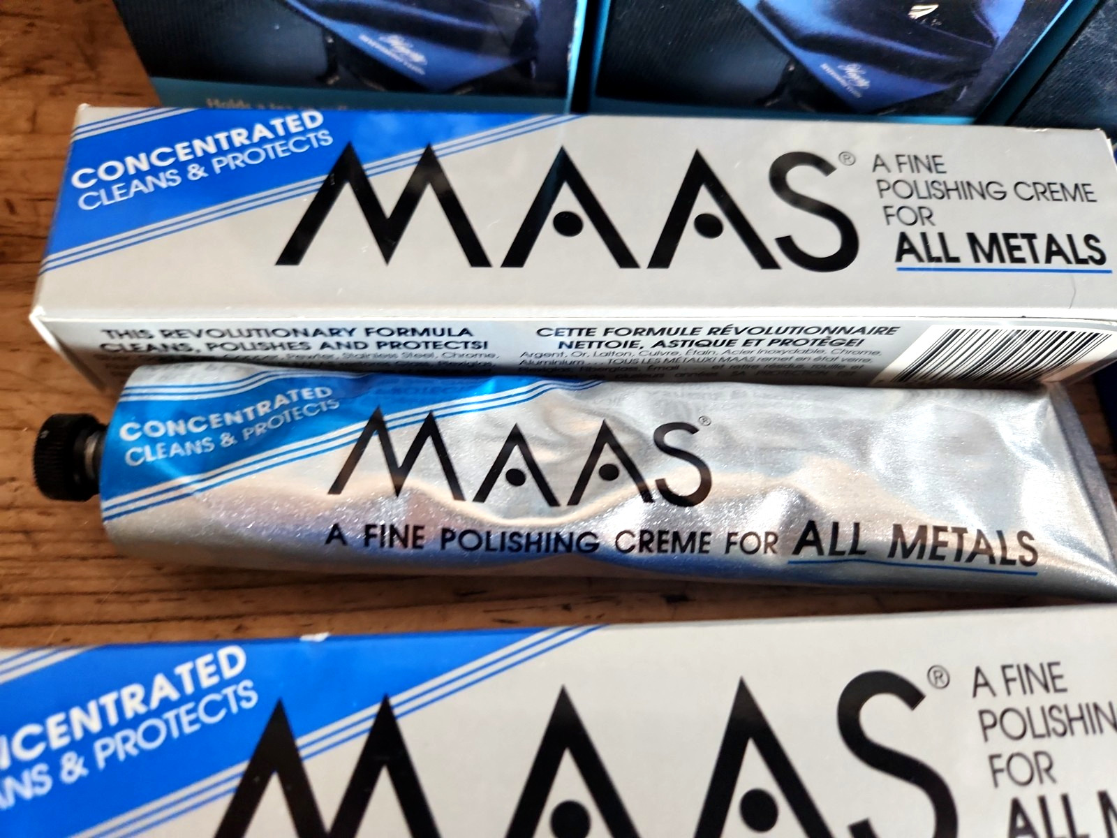 MAAS Fine Polishing Creme For All Metal Hagerty Silver Keeper Bags Gloves LOT