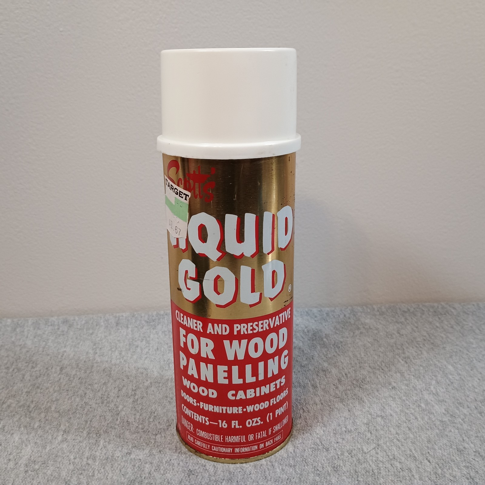 VTG Scott’s Liquid Gold Wood Cleaner 16 oz Metal Can Pourable