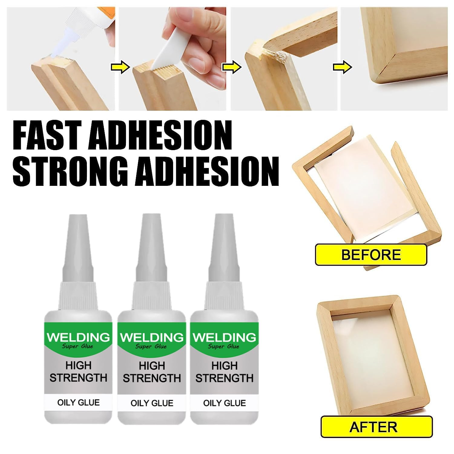 150Ml Wood & Parquet Adhesive, Welding High-Strength Oily Glue, Universal Super