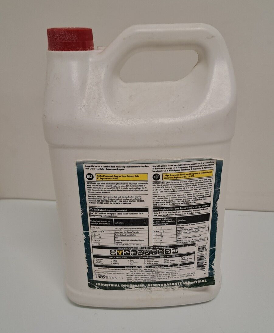 LPS T-91 06301 Non Solvent Degreaser 1 Gallon Jug