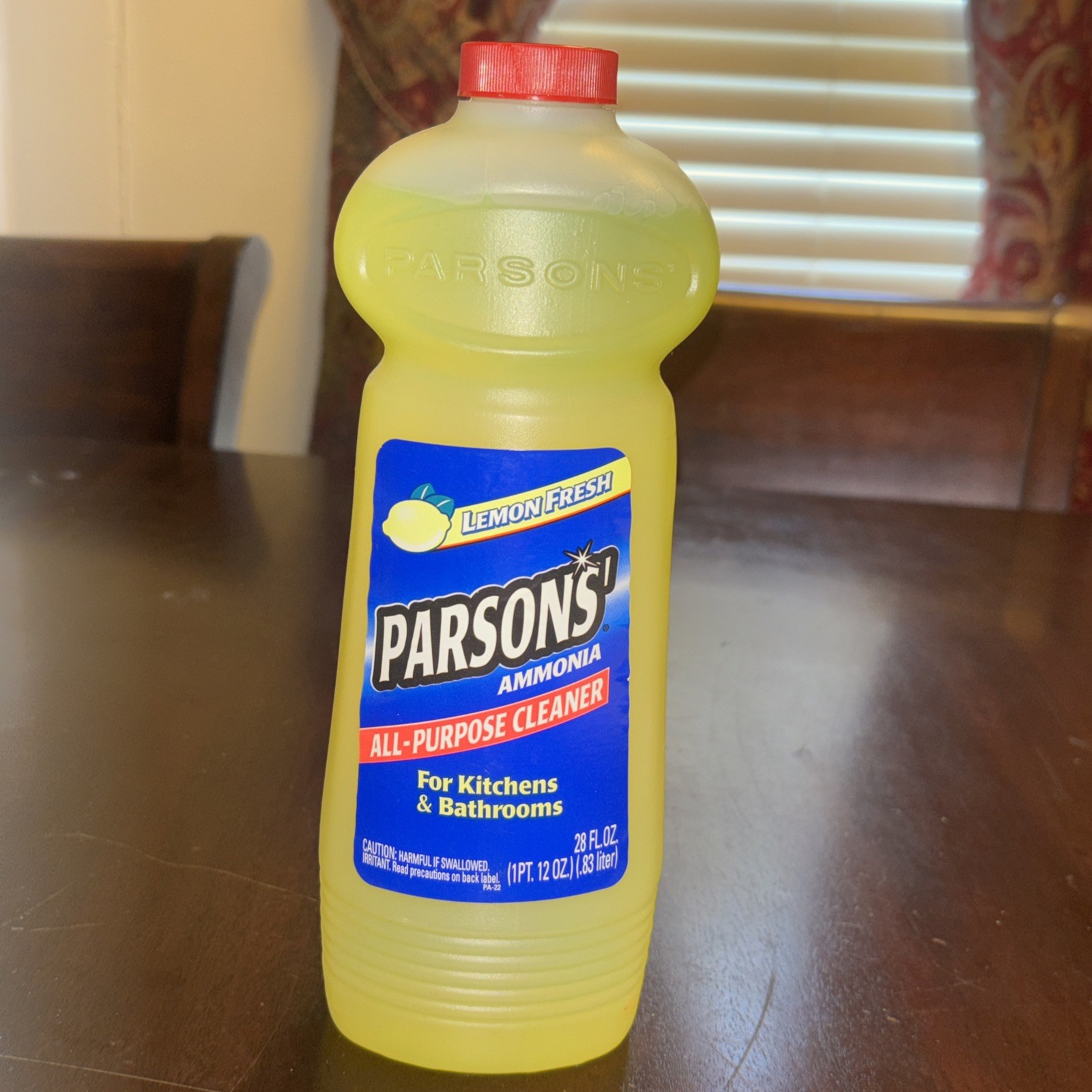 Vintage 1999 Parsons Lemon Fresh Ammonia Cleaner 28 Oz Full Bottle NOS