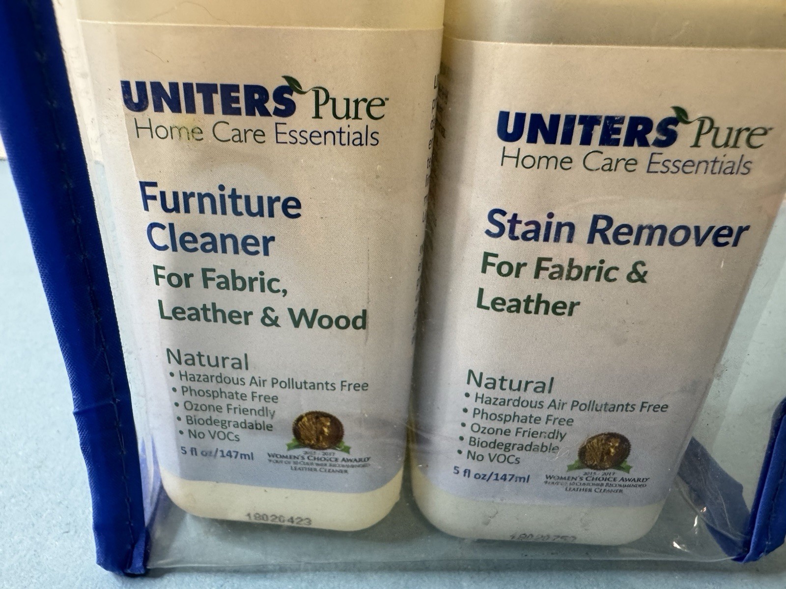 Furniture Cleaner UNITERS PURE Home Care Essentials Stain Remover Set New