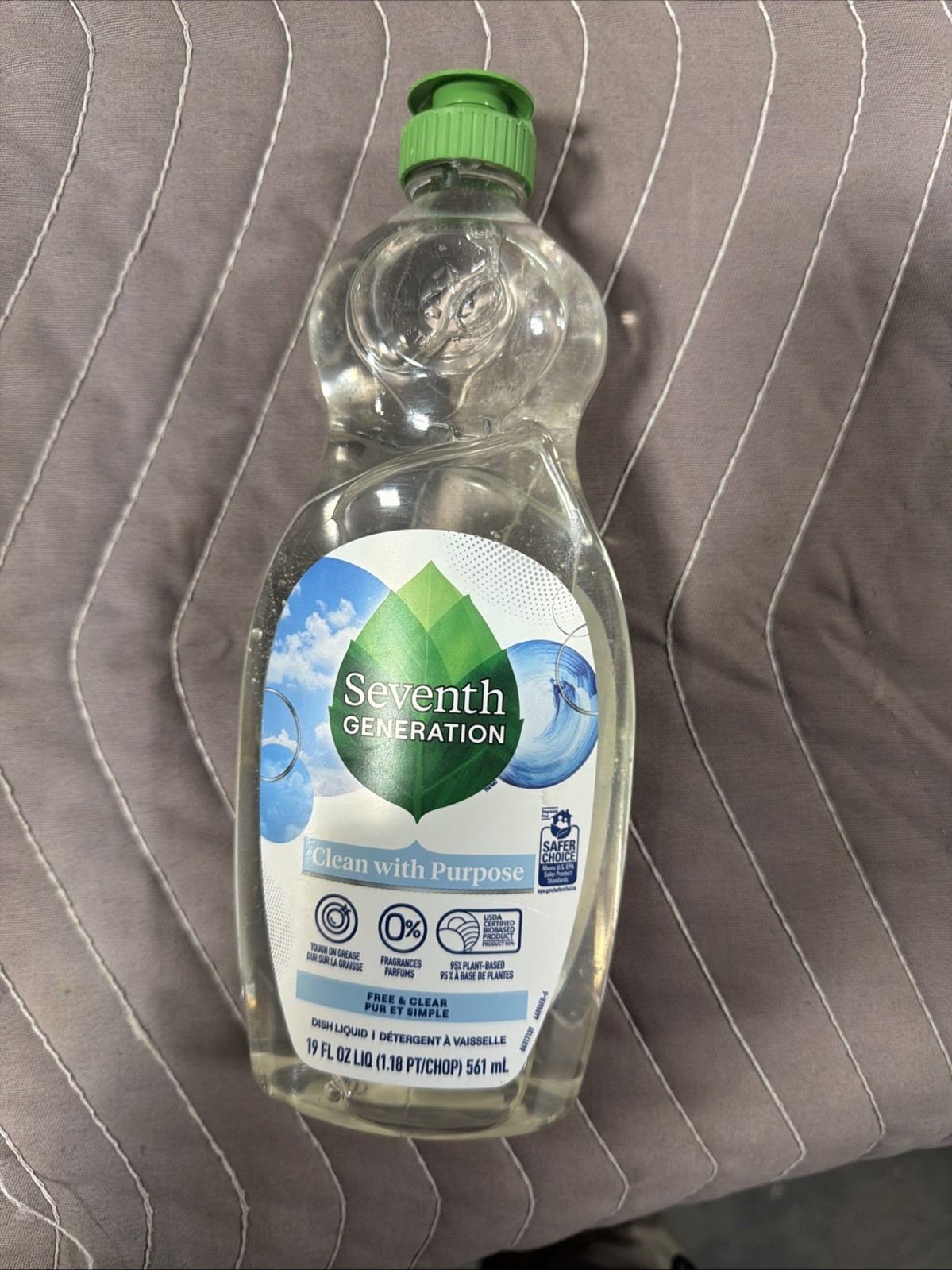 Dish Liquid, Free & Clear, 19 fl oz (561 ml)