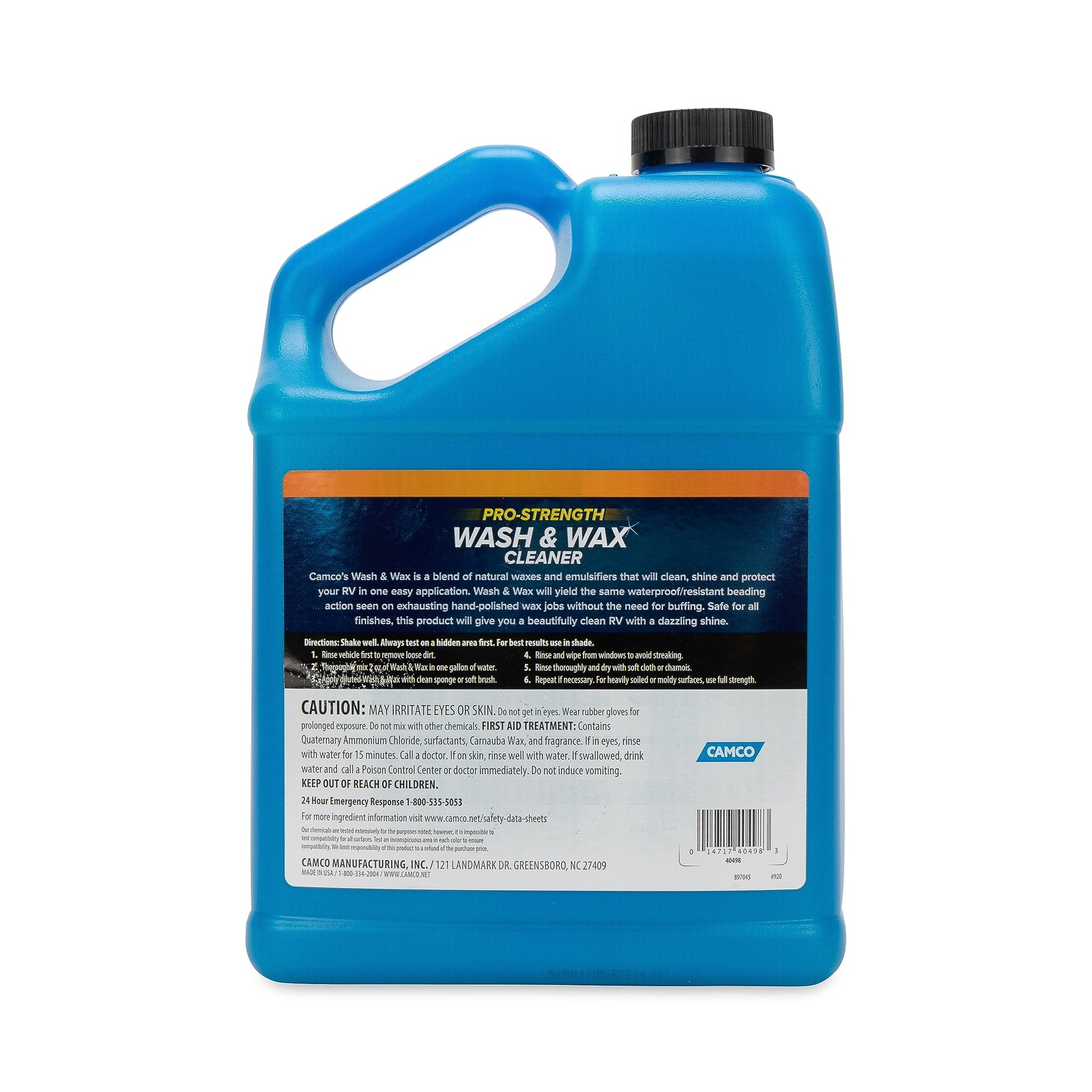Camco Pro Strength Wash Wax 128 Fl Oz Multi Surface Cleaner And Shine