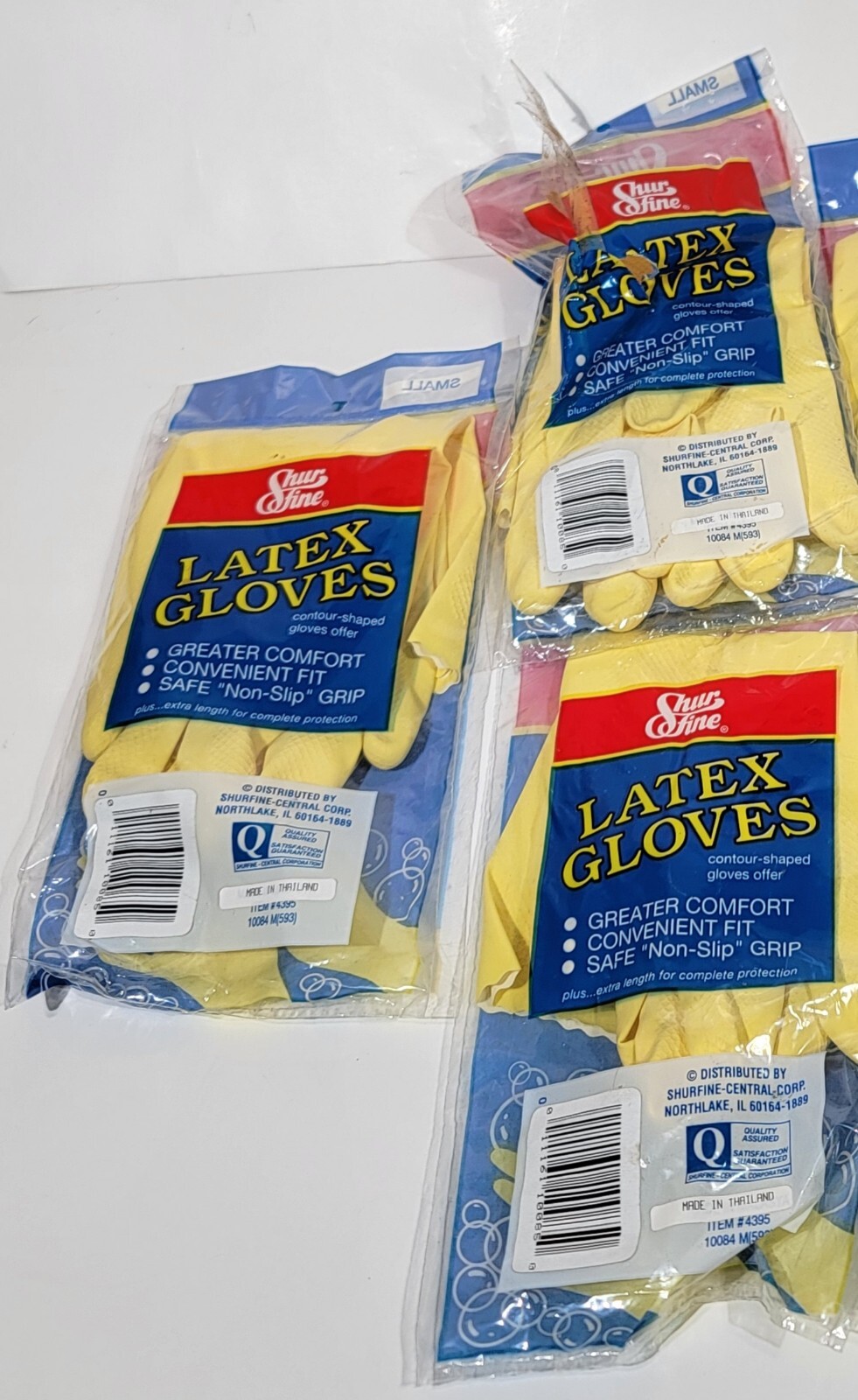 Medium – 3 Pairs – Yellow Kitchen Cleaning Dishwashing Nitrile Reusable Gloves