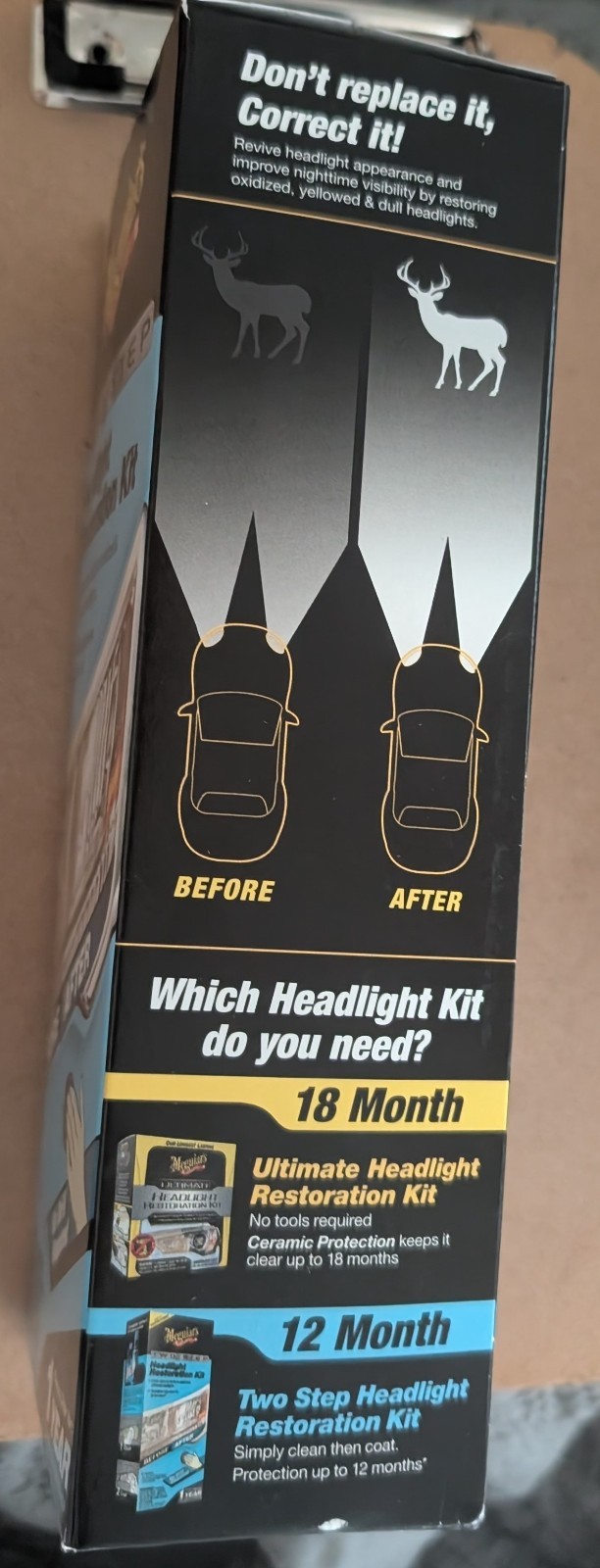 Meguiar’s Two Step Headlight Restoration Kit- NEW IN BOX (1 Pack) “BRAND NEW”