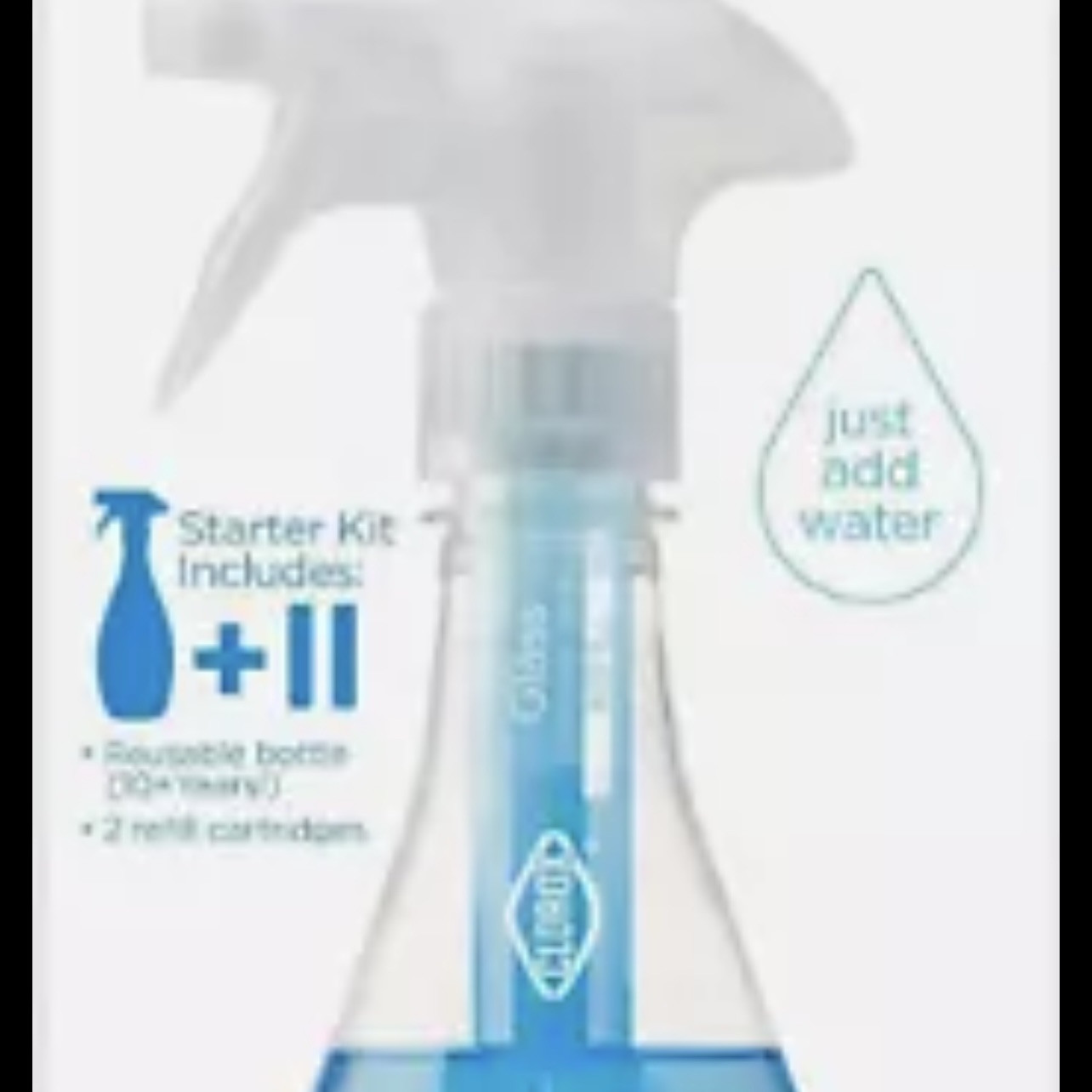 Clorox Glass Cleaner Cleaning System with one Reusable 0.66 Fl Oz (Pack of 1)
