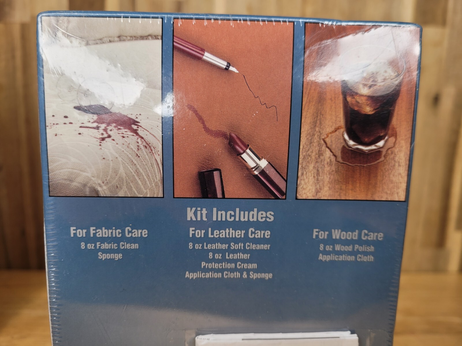 Stainsafe Furniture Care Kit Fabric, Leather, Wood Leather Master Set Of 2 New