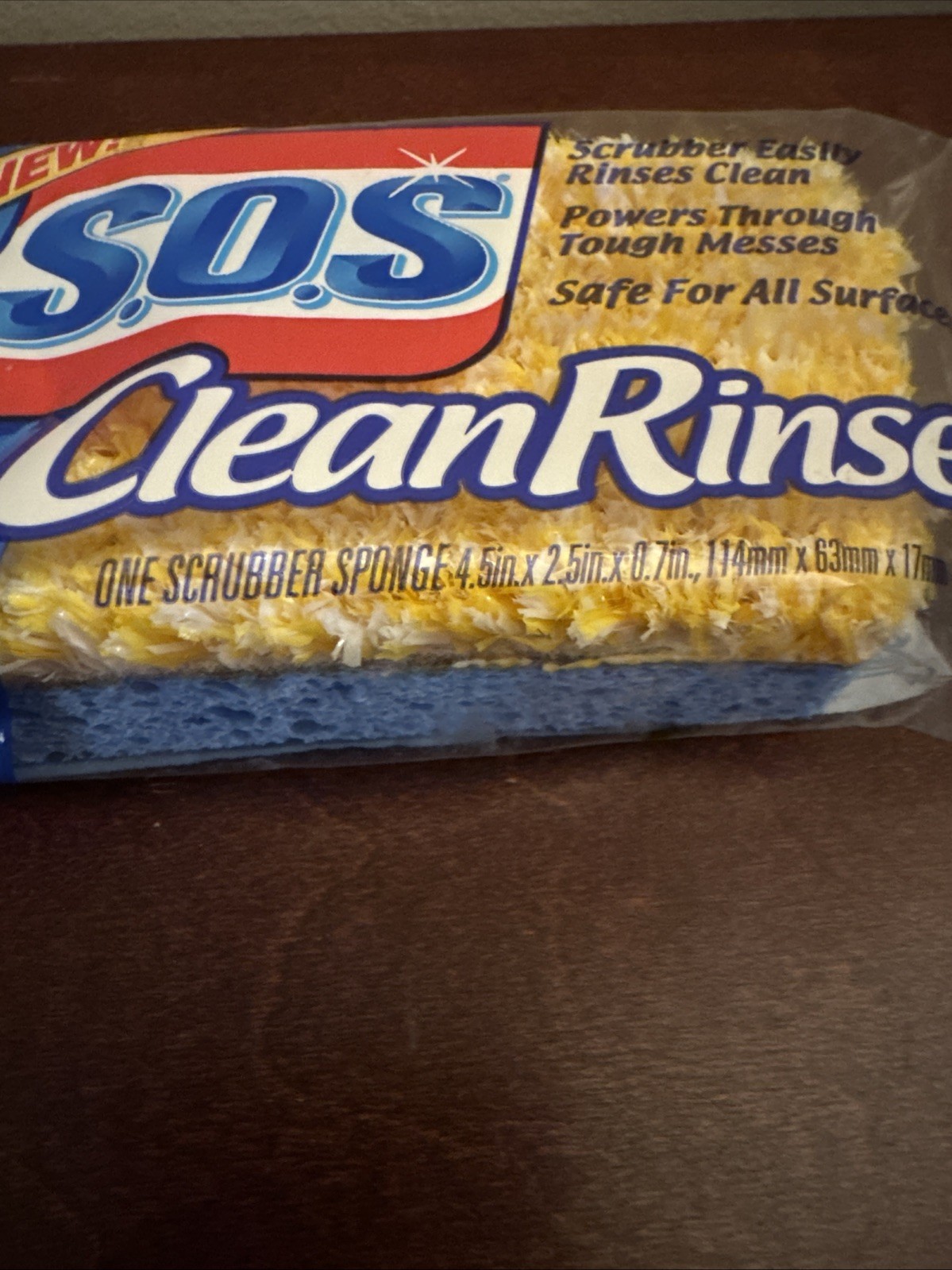 S.O.S CleanRinse Scrubber Sponge Combo Vintage 2000 Clean Rinse New NOS SOS