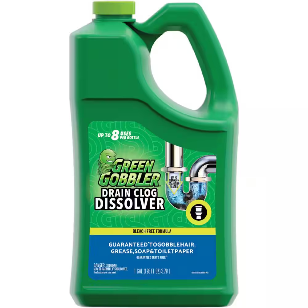 Drain and Toilet Clog Dissolver Odorless Biodegradable Formula Fume-Free 1 Gal