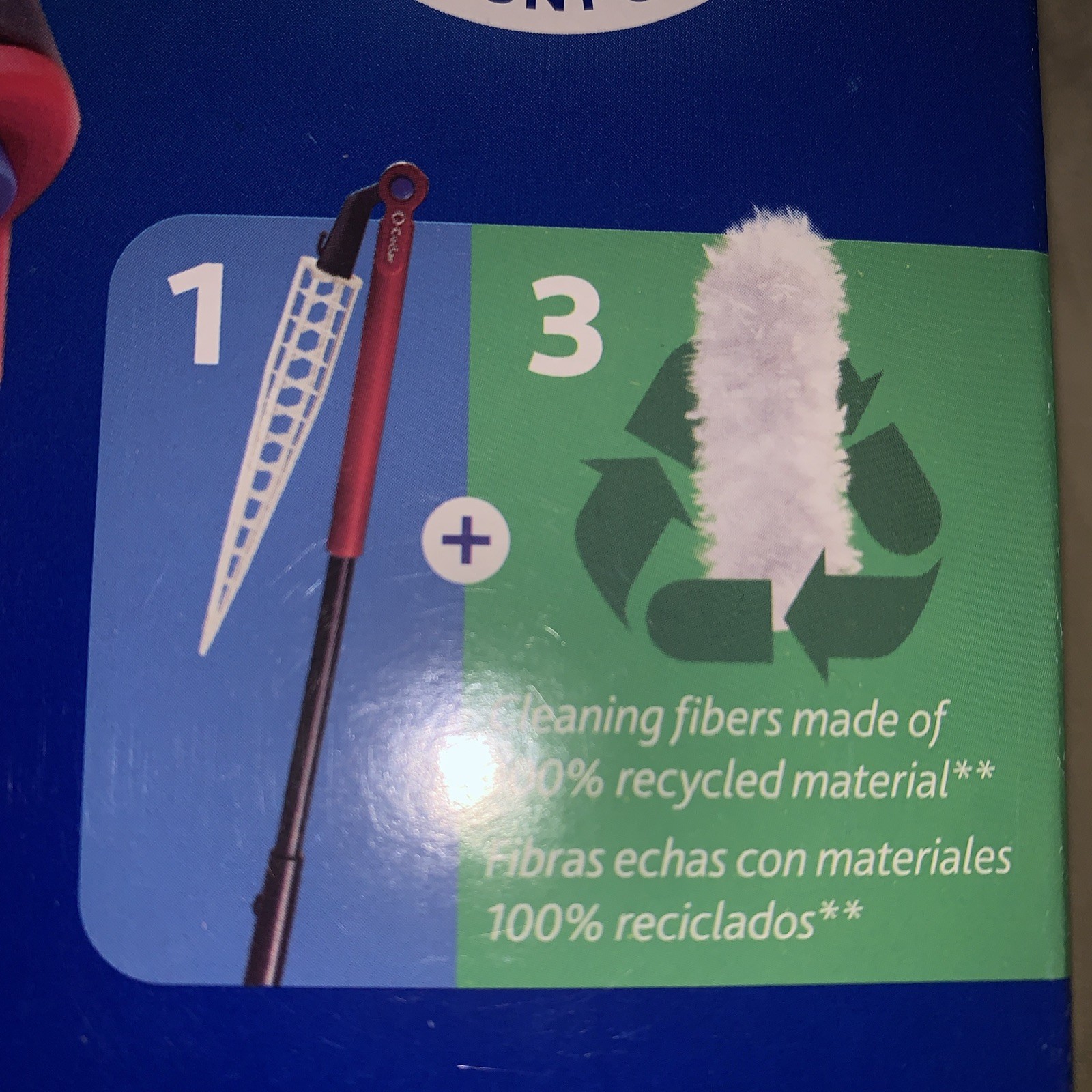 O-Cedar Flex and Catch Heavy Duty Dusting Kit /Stay-On Hook / Wand + 3 pads