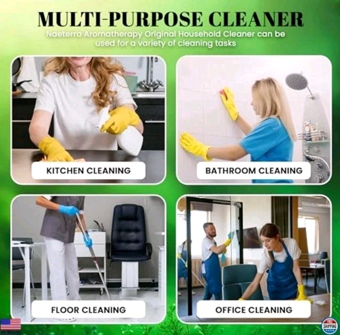 Natural Aromatherapy Multi-Surface Cleaner – 32 oz, Non-Toxic, Biodegradable
