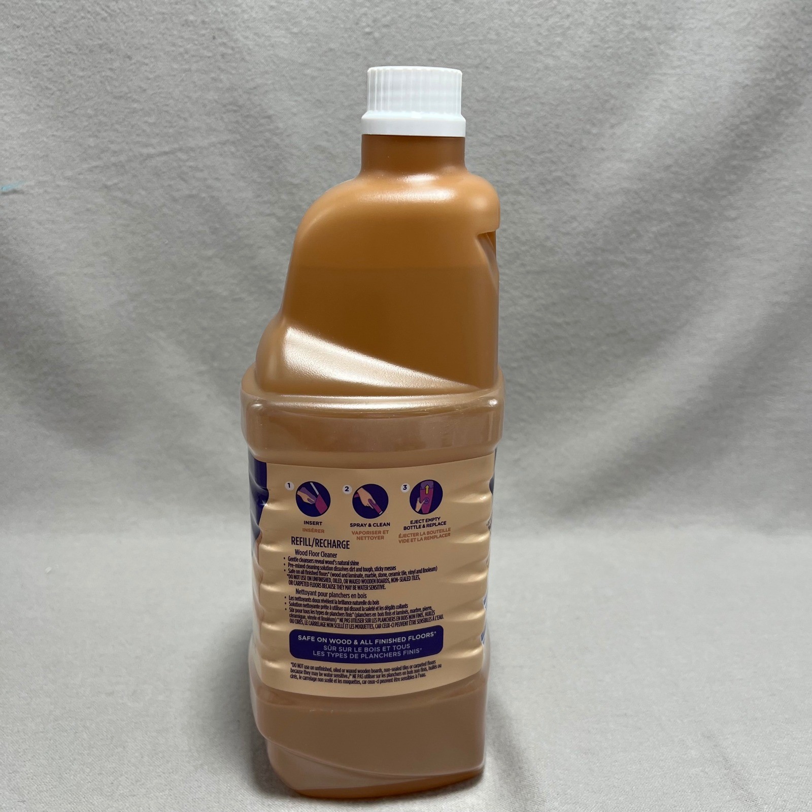 Swiffer WetJet Wood Floor Cleaner Refill Brown QuickDry Formula 42.2 fl oz
