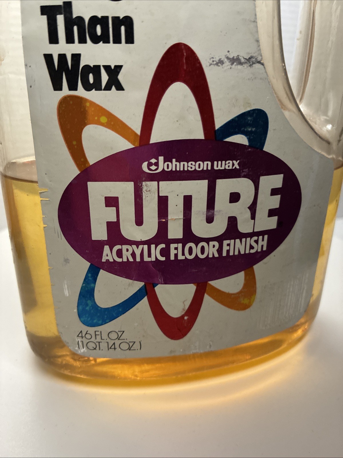 RARE Vintage Pledge FUTURE Premium Floor Finish 46 oz Johnson 50% Full