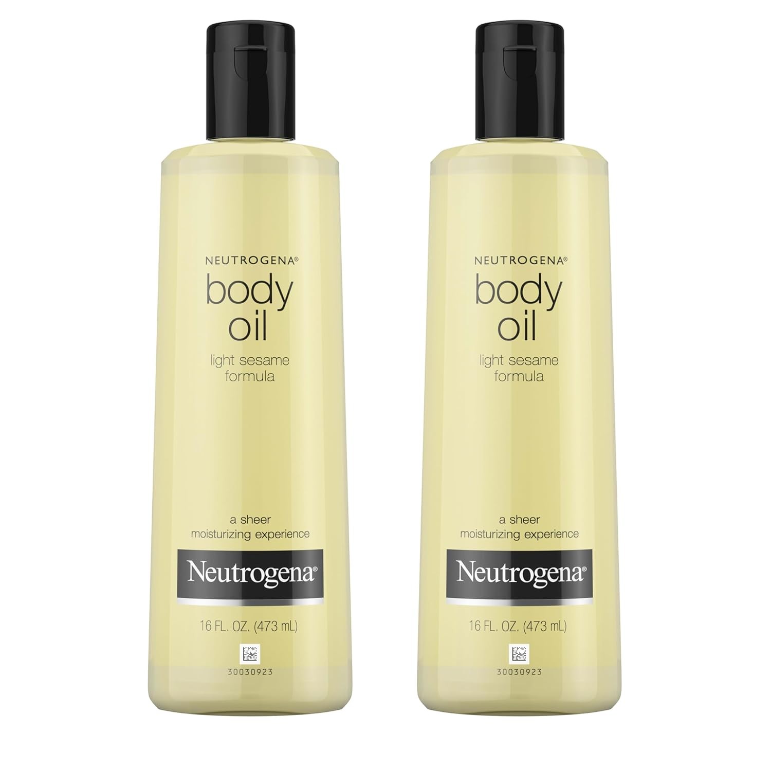 Neutrogena Body Oil Light Sesame Formula, Twin Pack of 16 fl oz, Radiant Glow
