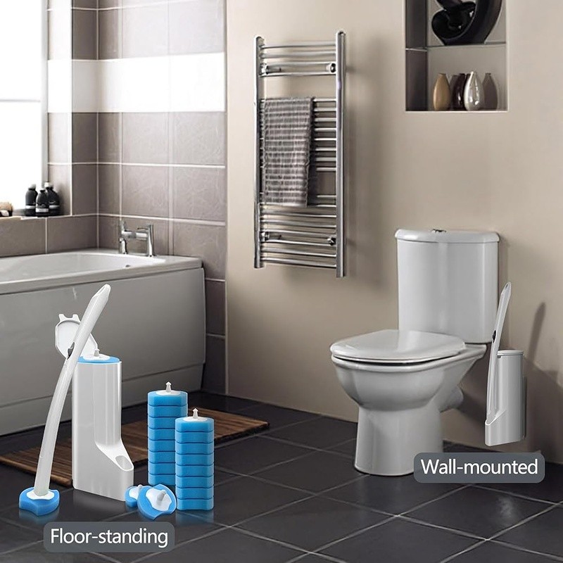 Toilet Cleaning System Kit W/ Wand & 72 Powerful Refills Multi-Surface New