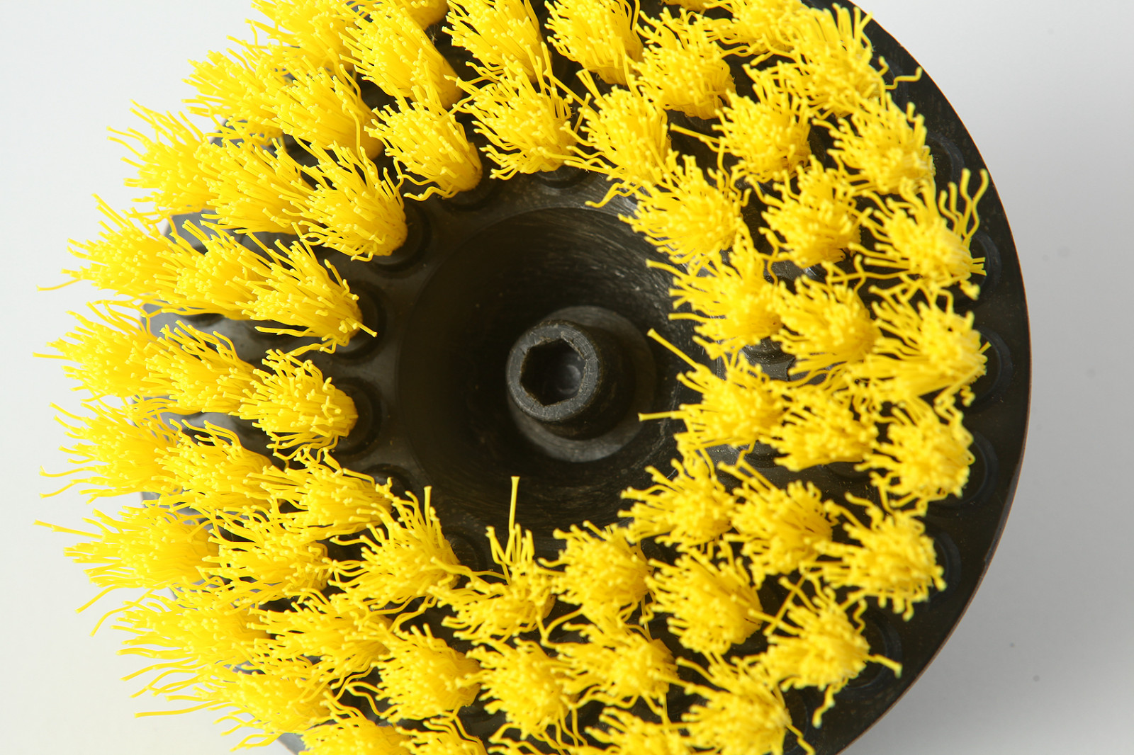 5 inch drill brush for Car Carpet wall and Tile cleaning MEDIUM DUTY(YELLOW)