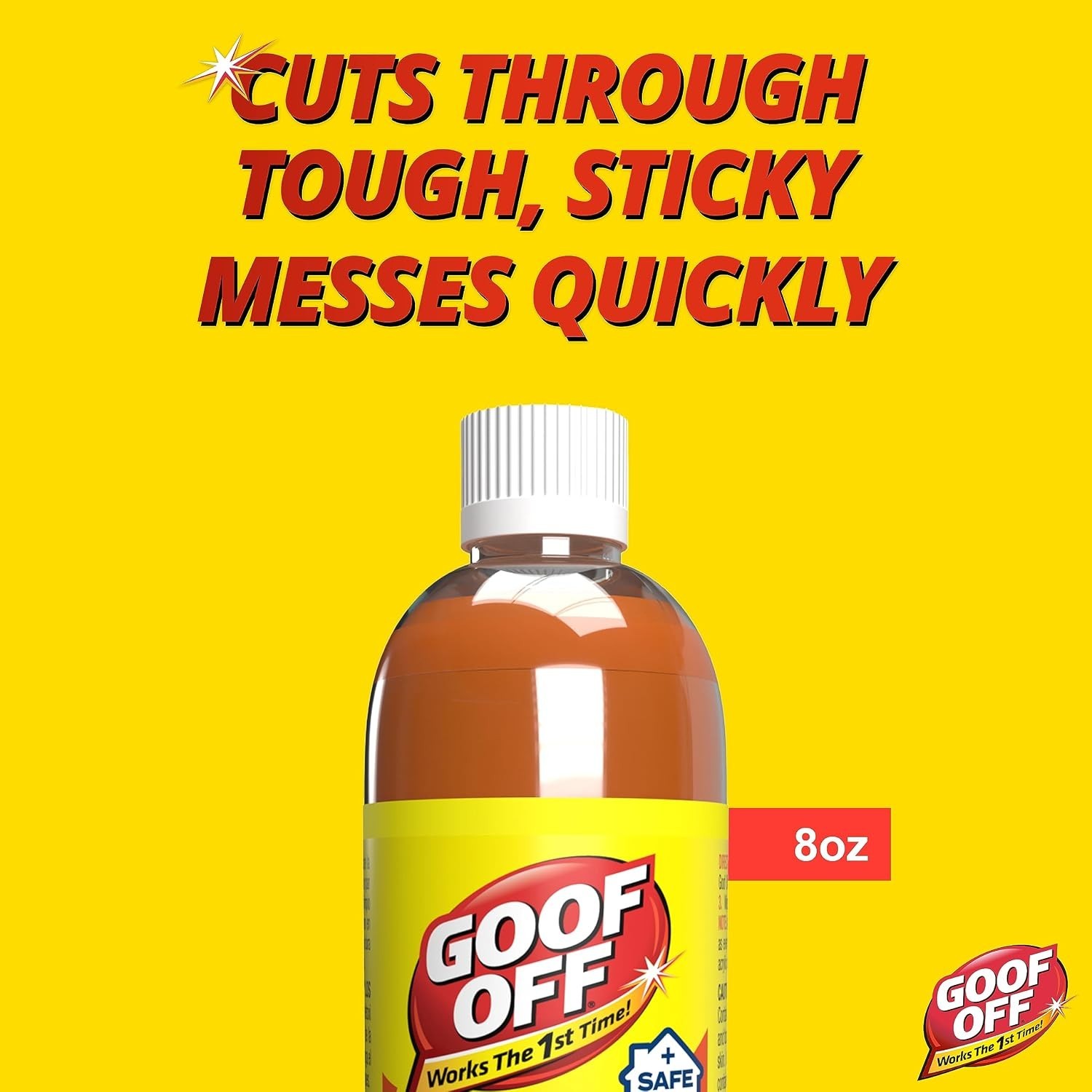 Adhesive Gunk Remover, 8 Fl Oz, Hard Surfaces, Metal Glass Brick Wood Concrete