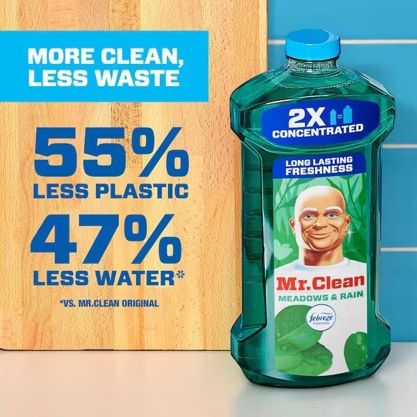 Mr. Clean 64 oz. Lemon Scent All-Purpose Multi Surface Cleaner, 2x Concentrated