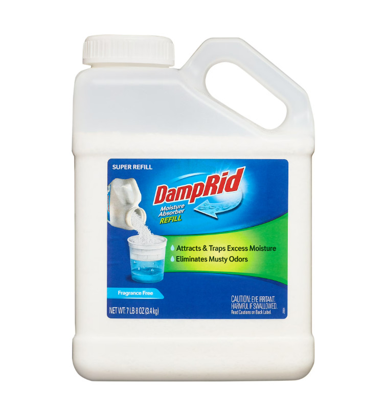 NEW Super Refill DampRid 7.5 lbs. Moisture Absorber Fragrance Free Remove Odors