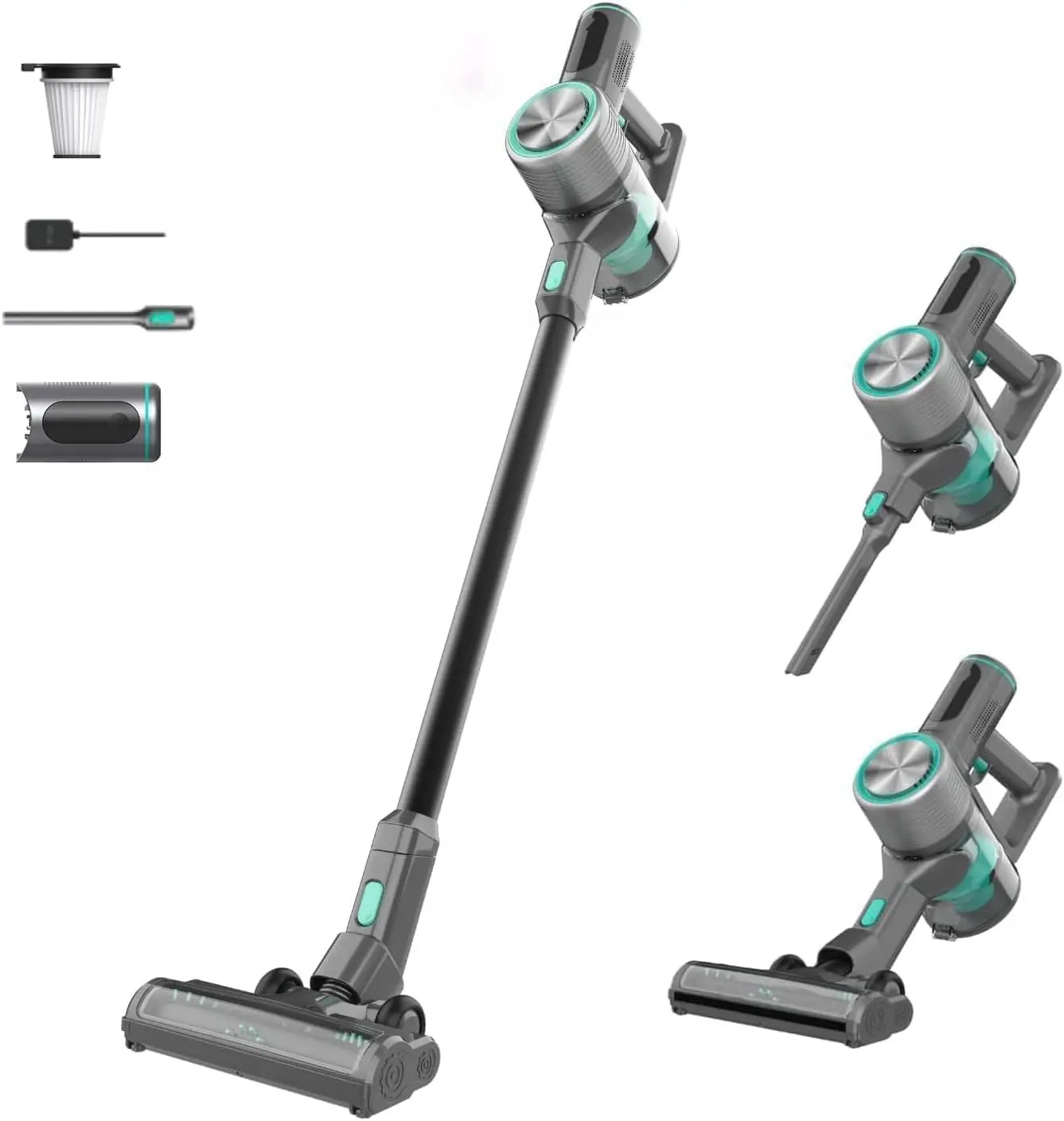 Home Cleaning: Hard Floor & Carpet, HEPA Filter, 20Kpa Suction, 300W Brushless M
