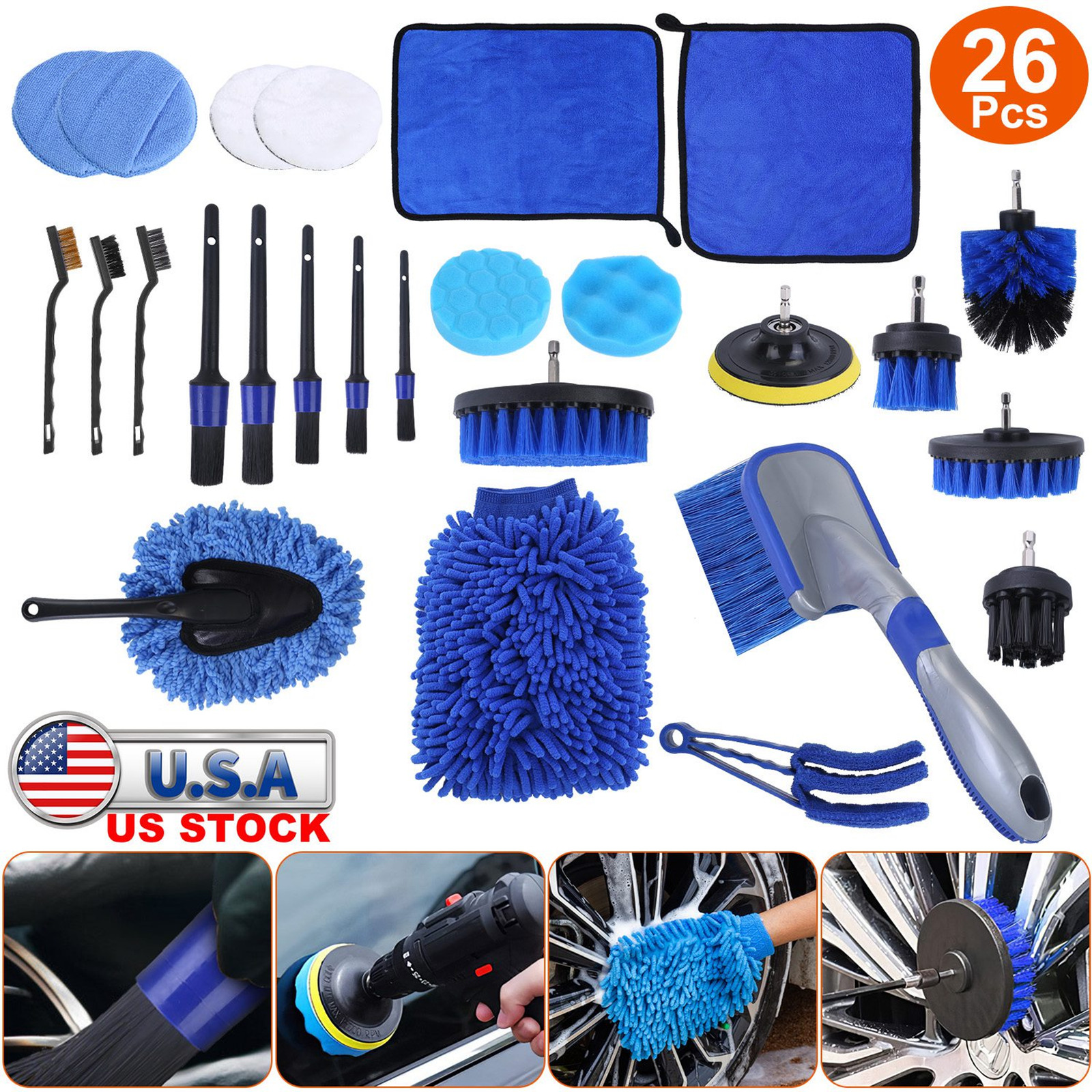 26 Pcs Car Detailing Brush Kit
