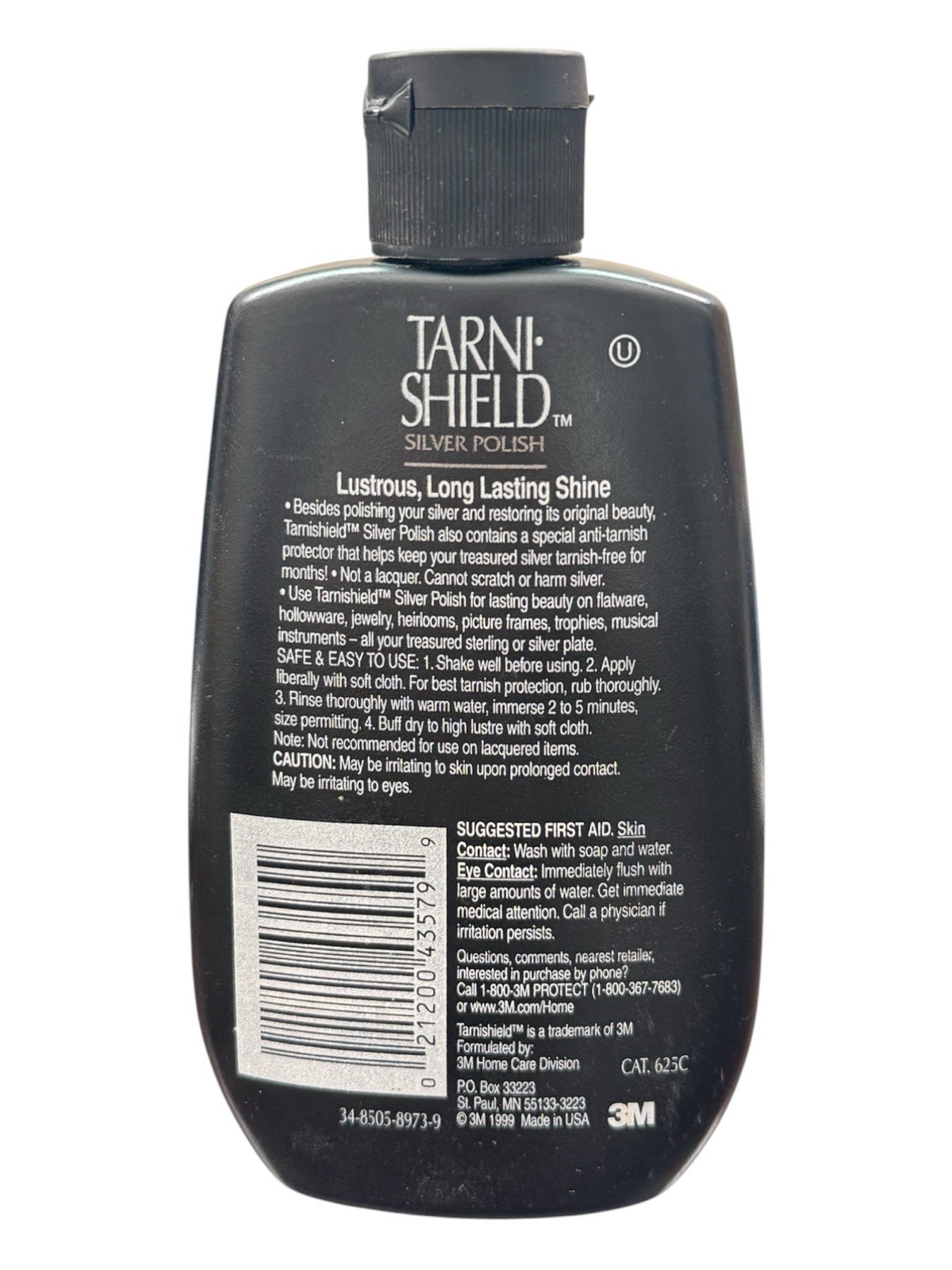 Scotchgard 3M Tarni Shield Silver Polish Anti-Tarnish Protection 75%/4 Oz Bottle
