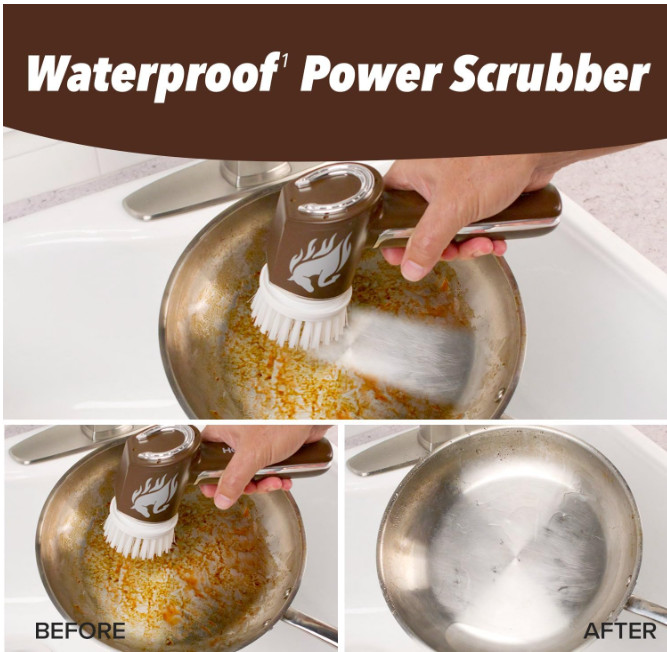 Horsepower Scrubber AS-SEEN-ON-TV Waterproof Rechargeable Handheld 350 RPM Inclu