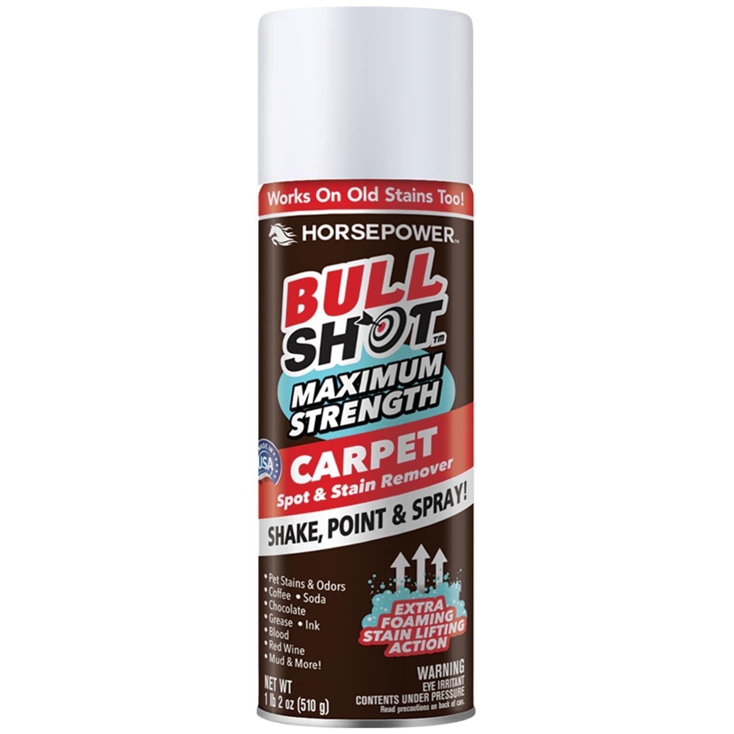 Bull Shot MAX Strength Carpet Spot & Stain Remover by , AS-SEEN-ON-TV, Made I…
