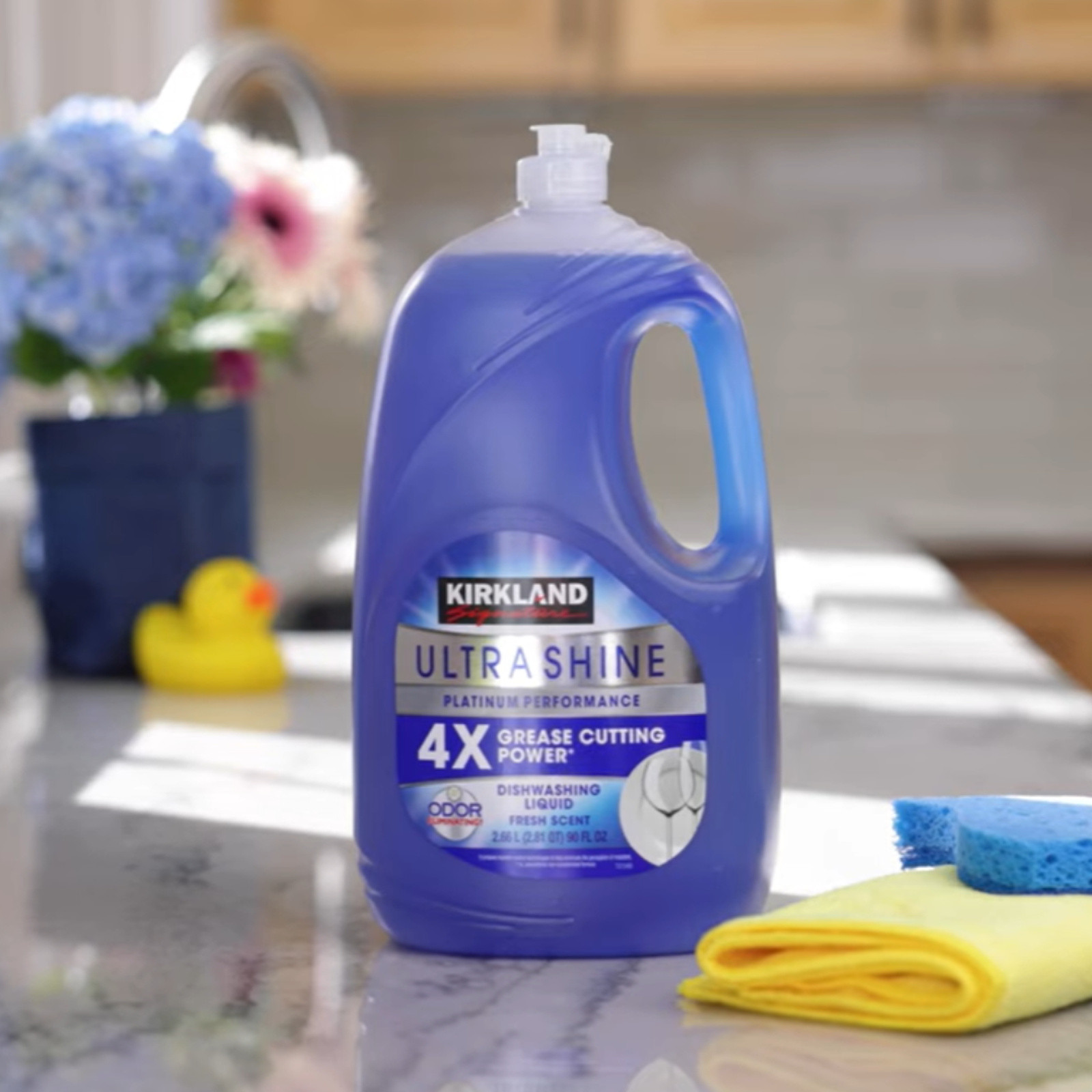 Kirkland Signature Commercial Dishwashing Liquid 90 oz Heavy Duty Degreaser Soap
