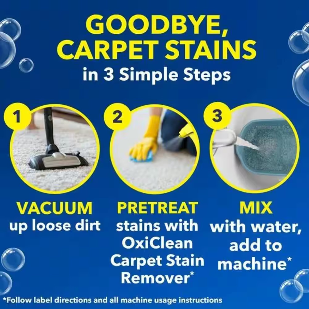 64 Oz. Oxi Clean Large Area Carpet Cleaner Free Shipping