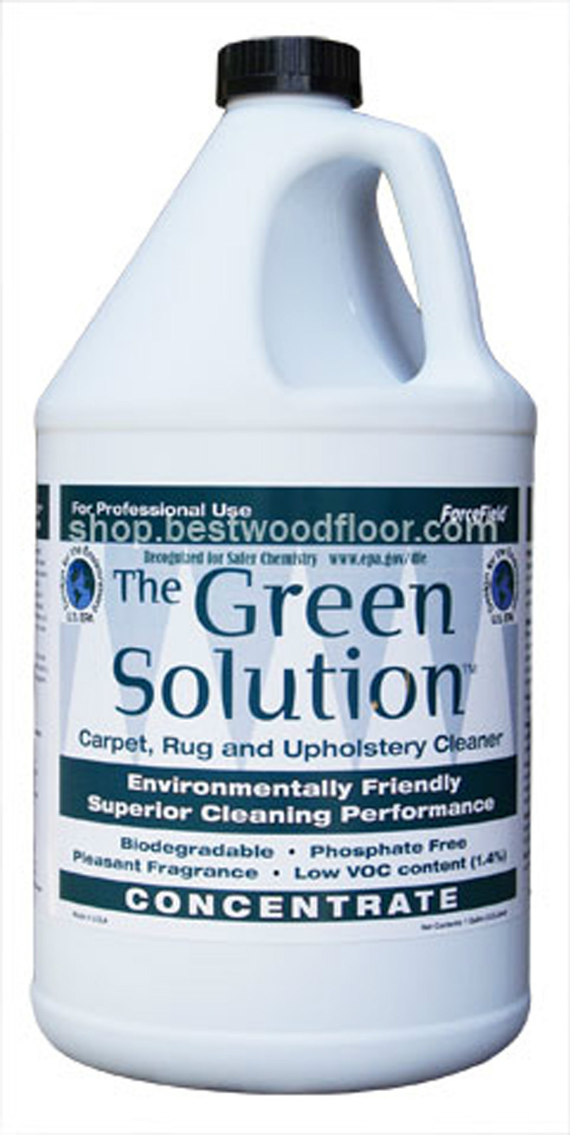 ForceField Green Solution Carpet/Fabric Cleaner Concentrate 1G + Spray Bottle